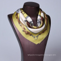 52cm*52cm 100% silk screen printed silk scarf custom 12M/M silk satin scarf